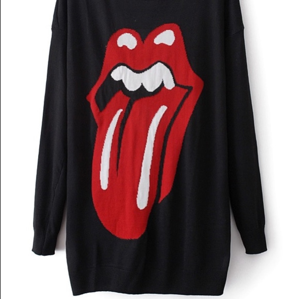 Rolling Stones Knit Top Sweater
